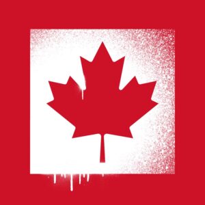 CANADA GRAFFITI FLAG HOODIE