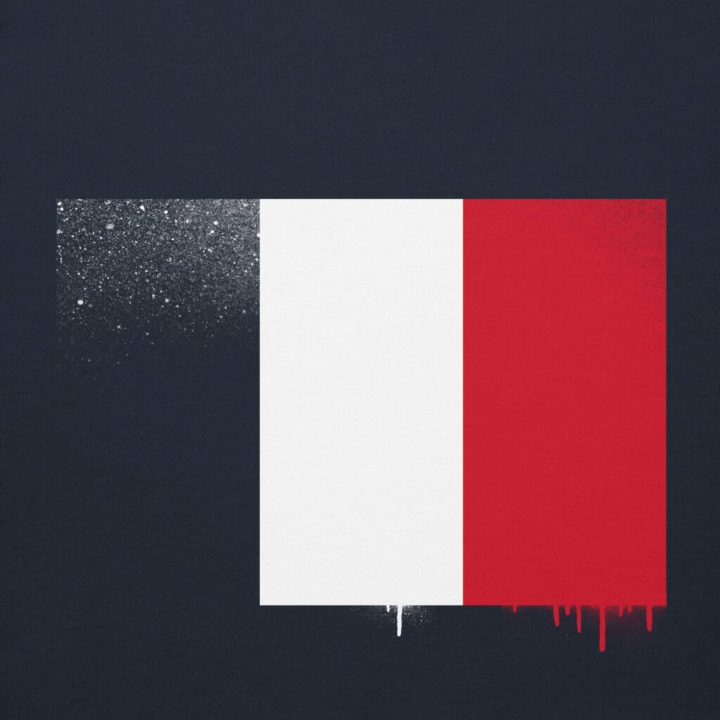 FRANCE GRAFFITI FLAG HOODIE