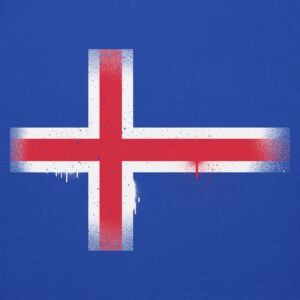 ICELAND GRAFFITI FLAG HOODIE