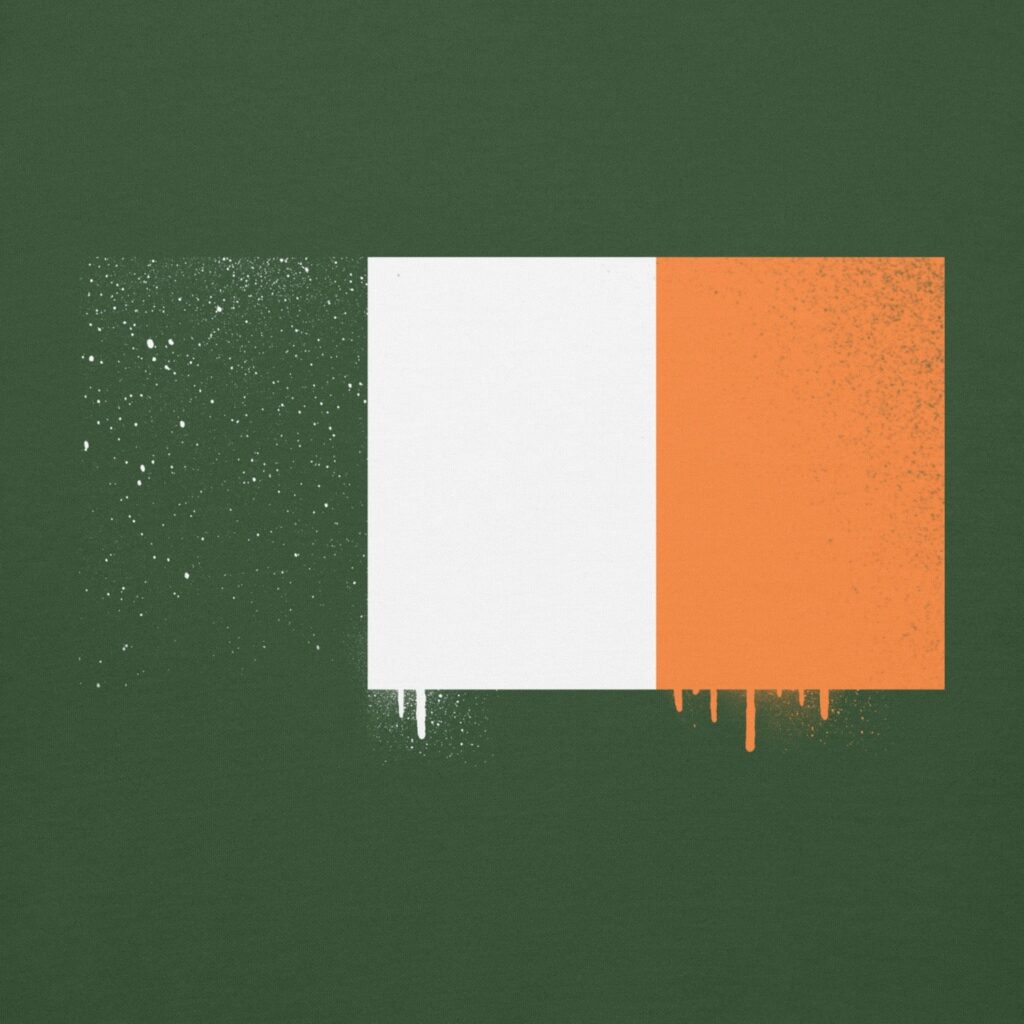 IRELAND GRAFFITI FLAG HOODIE