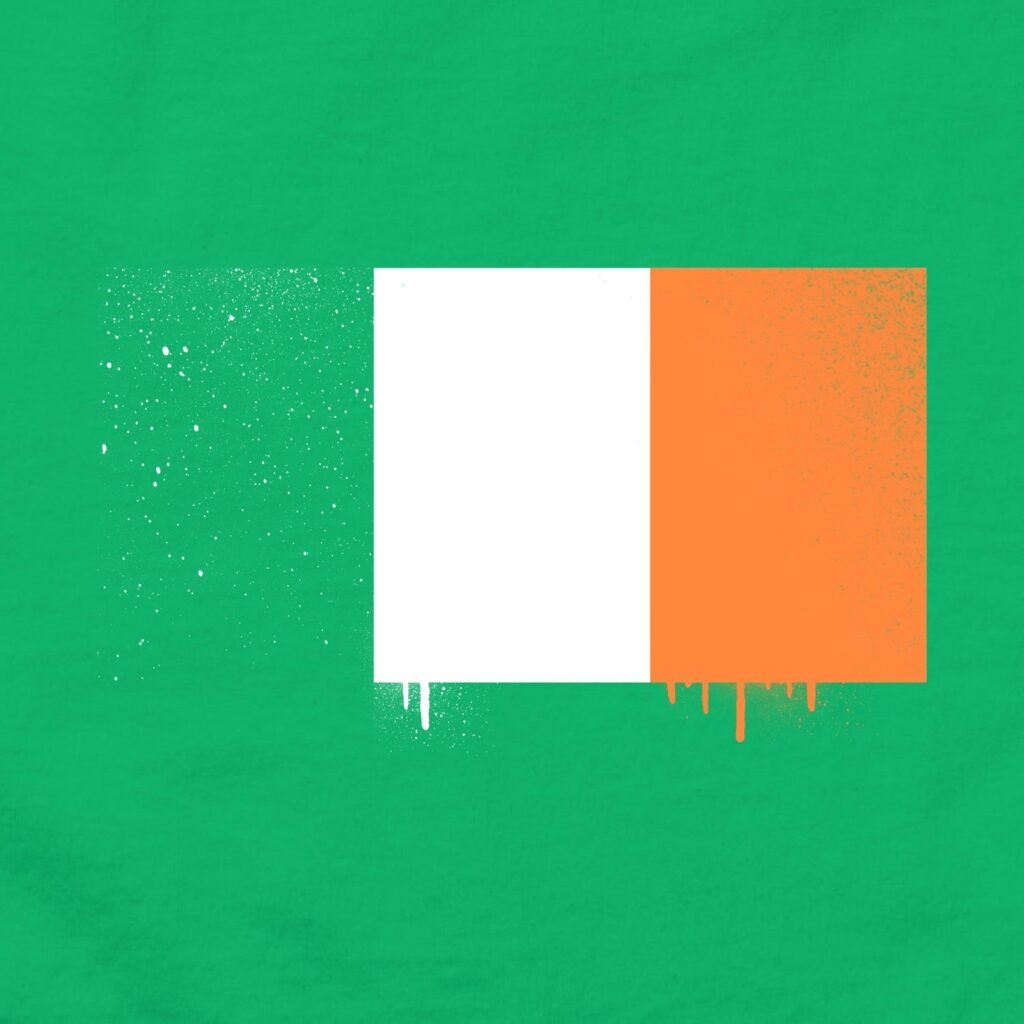 IRELAND GRAFFITI FLAG TEE