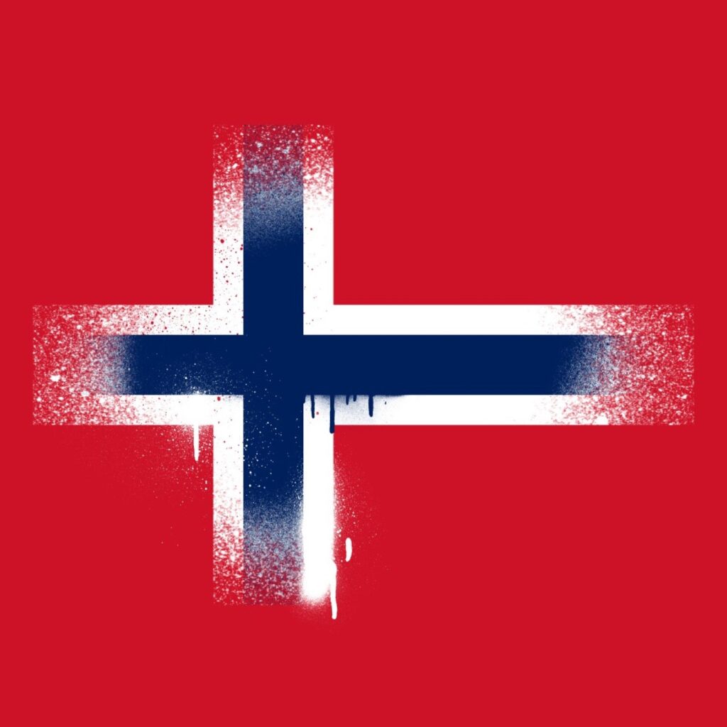 NORWAY GRAFFITI FLAG HOODIE
